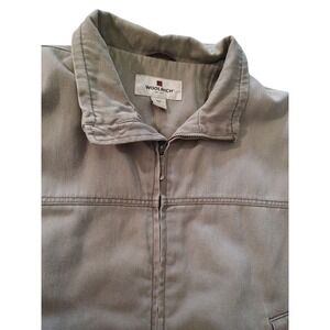Woolrich Duck‎ Canvas Jacket Sherpa Lined Dark Wheat Pockets Mens Extra Large
